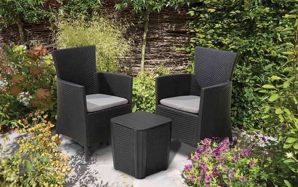 Conjunto terraza Iowa Balcony marron